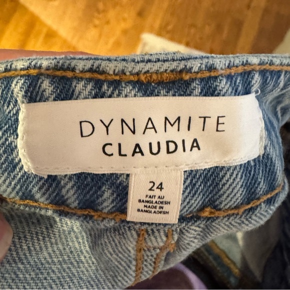 Dynamite Light Blue Claudia denimJeans women’s 24 - Picture 3 of 4